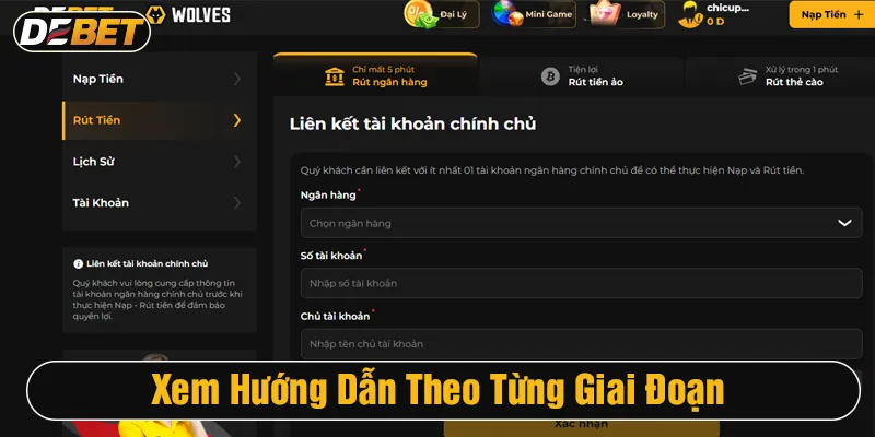 hướng dẫn debet theo giai đoạn