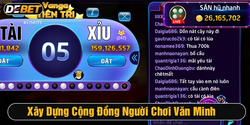 Nhà cái debet cộng đồng người chơi