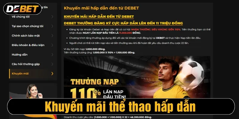 Những khuyến mãi thể thao hấp dẫn
